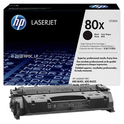 HP 80X Original Toner Cartridge CF280XD Black Pack of 2 Duopack