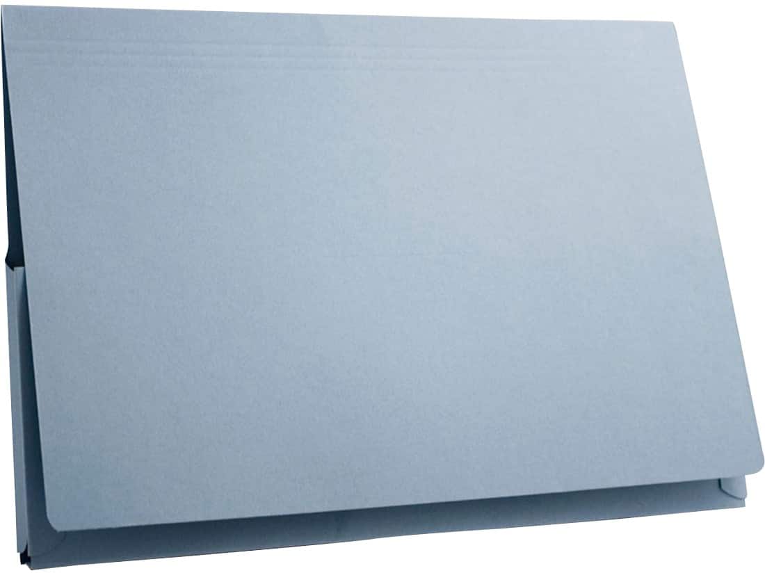 Guildhall Document Wallet PW3-BLUZ Folio Manila Landscape 35.6 (W) x 25.4 (H) cm Blue Pack of 50
