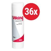 Viking Glue Stick 20 g Transparent Pack of 36