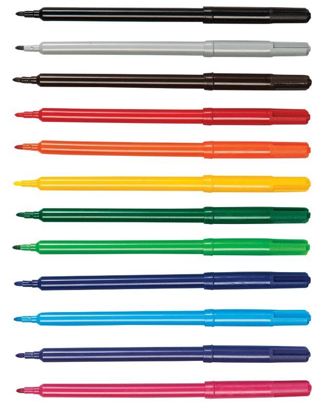 Colourworld Felt Tip Pen Fine Assorted Pack of 288