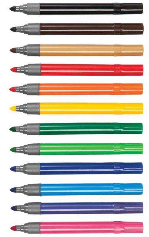 Colourworld Felt Tip Pen Broad Assorted Pack of 144