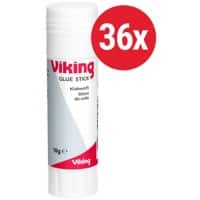 Viking Glue Stick 10 g Transparent Pack of 36