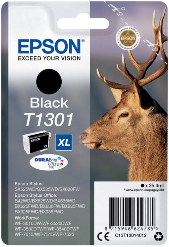 Epson T1301 Original Ink Cartridge C13T13014012 Black