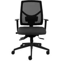 Energi-24 Office Seating Synchro Tilt Ergonomic Office Chair with 3D Armrest and Adjustable Seat Mesh Fabric ME500 Black