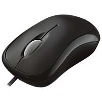 Microsoft Wired Ergonomic Mouse Basic Optical For Right and Left-Handed Users With 1.83 m USB-A Cable Black