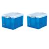Really Useful Box Plastic Storage 35 Litre Blue 390 x 480 x 310 mm Pack of 2