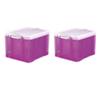Really Useful Plastic Storage Box 310 H x 390 W x 480 D mm – 35 L Purple – Pack 2