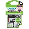 Dymo D1 1978365 Authentic Durable Label Tape Self Adhesive White Print on Black 12 mm x 3m