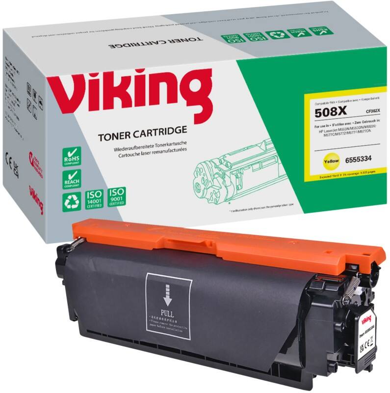 Viking 508X Compatible HP Toner Cartridge CF362X Yellow