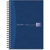 OXFORD My Notes A5 Wirebound Blue Cardboard Cover Notebook Ruled 100 Pages Pack of 5