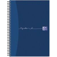 OXFORD My Notes A4 Wirebound Blue Cardboard Cover Notebook Ruled 100 Pages Pack of 5