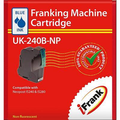 iFrank Franking Machine Ink Cartridge UK-240B-NP for NEOPOST IS240, IS 280 Blue Ink