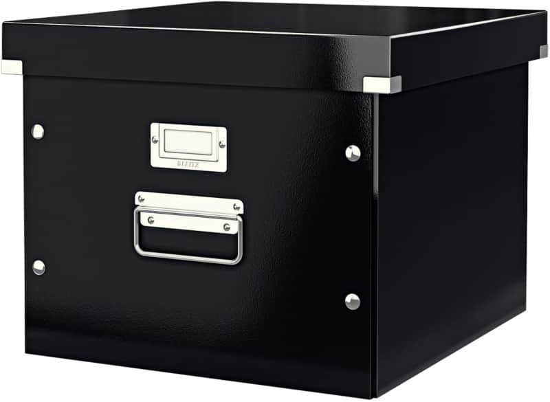Leitz Click & Store WOW Suspension File Storage Box Laminated Cardboard Black 357 x 367 x 285 mm