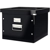 Leitz Click & Store WOW Suspension File Storage Box Laminated Cardboard Black 357 x 367 x 285 mm