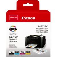 Canon PGI-1500 Original Ink Cartridge Black Pack of 4 Multipack