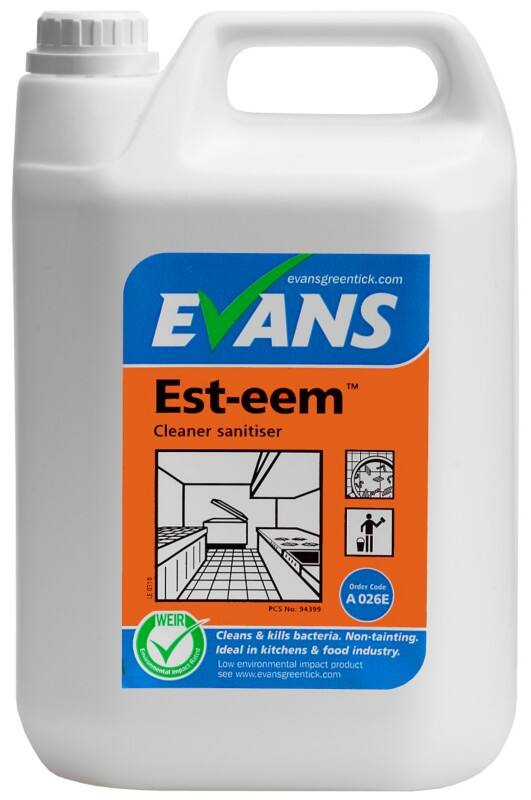 Evans Vanodine Est-eem Cleaner Sanitiser 5L
