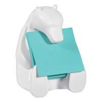 Post-it Z-Notes Bear Dispenser with Super Sticky Z-Notes Aquawave 76 x 76 mm 90 sheets