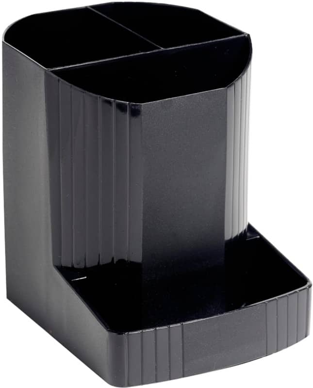 Exacompta Pencil Pot 675014D Polypropylene Black 9 x 11.1 x 12.3 cm