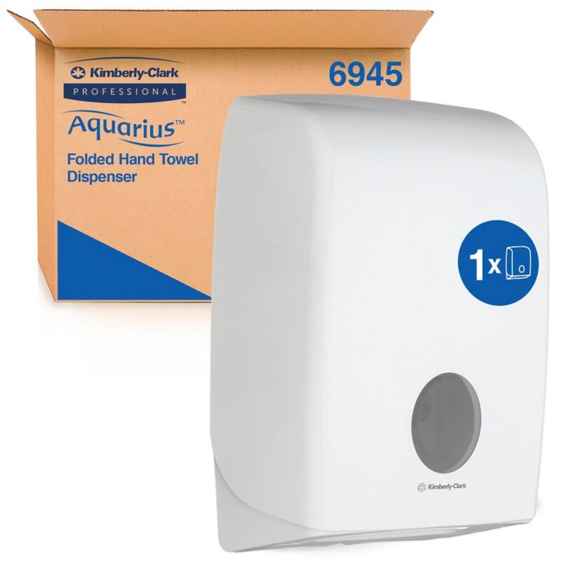 Kimberly Clark  6945 Hand Towel Dispenser Plastic Lockable Manual White