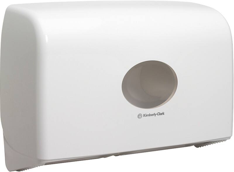 AQUARIUS Toilet Roll Dispenser 6947 Plastic White Lockable