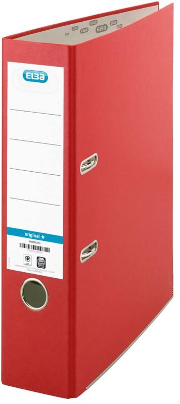 ELBA Smart Wide Lever Arch File A4 80 mm Red 2 Rings Cardboard, PP (Polypropylene)