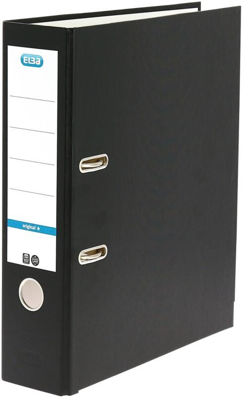 ELBA Smart Wide Lever Arch File A4 80 mm Black 2 Rings Cardboard, PP (Polypropylene)