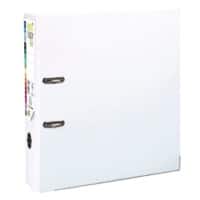Exacompta Prem Touch Wide Lever Arch File A4+ 80 mm White 2 Rings 53348E Cardboard, PP (Polypropylene) Portrait