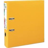 Exacompta Prem Touch Lever Arch File A4+ 80 mm Yellow 2 ring 53349E Cardboard, PP (Polypropylene) Portrait