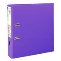 Exacompta Prem Touch Lever Arch File A4+ 80 mm Dark Purple 2 Rings 53357E Cardboard, PP (Polypropylene) Portrait