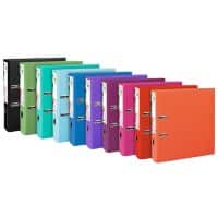 Exacompta Prem Touch Lever Arch File A4 80 mm Assorted 2 ring 53384E Cardboard, PP (Polypropylene) Portrait  Pack of 10
