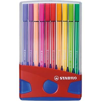 STABILO Pen 68 ColorParade 20 Colouring Pens 1 mm Pack of 20