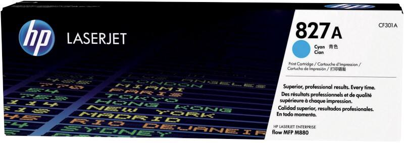 HP 827A Original Toner Cartridge CF301AC Cyan