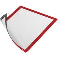 DURABLE Display Frame DURAFRAME Magnetic A4 Red Pack of 5