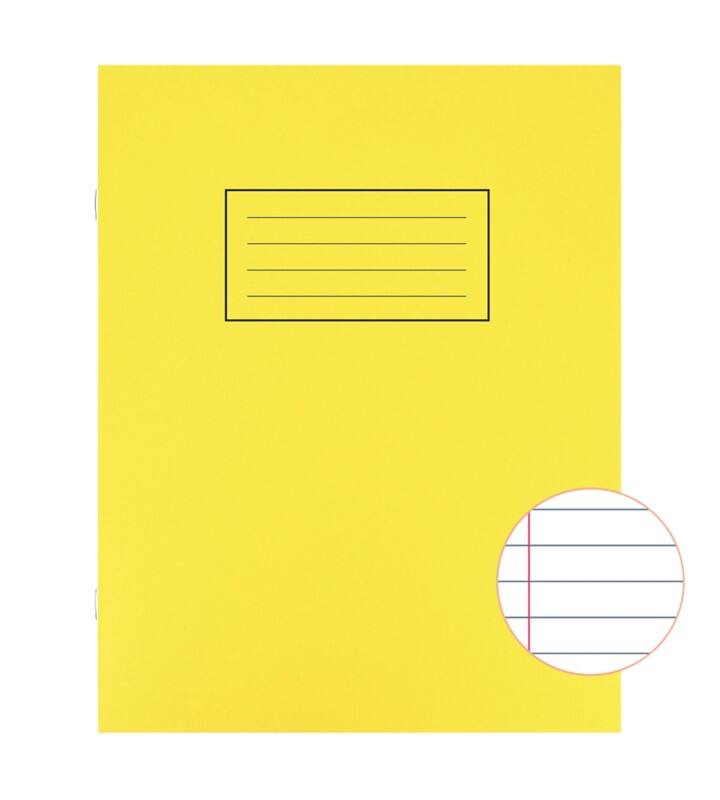 Silvine Exercise Book A5 Ruled Side Bound Manila Soft Cover Yellow  80 Pages 40 Sheets Pack of 10