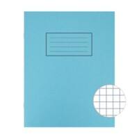 Silvine Exercise Book EX106 Blue Squared 17.8 x 22.9 cm 10 Pieces of 40 Sheets