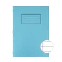Silvine Exercise Book A4 Ruled Side Bound Manila Soft Cover Blue  80 Pages 40 Sheets Pack of 10