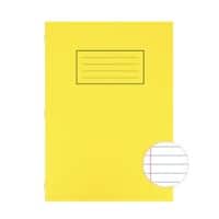 Silvine Exercise Book A4 Ruled Side Bound Manila Soft Cover Yellow  80 Pages 40 Sheets Pack of 10