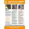 Health & Safety Poster Ladders PVC 45 x 49.5 cm