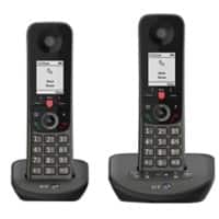 BT Advance Twin Cordless Telephone 90639 Black Twin Handset