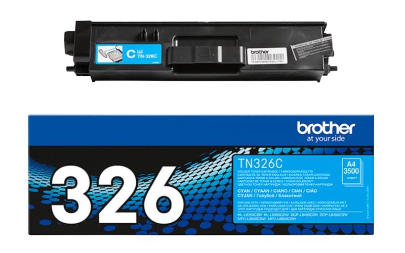 Brother TN-326C Original Toner Cartridge Cyan