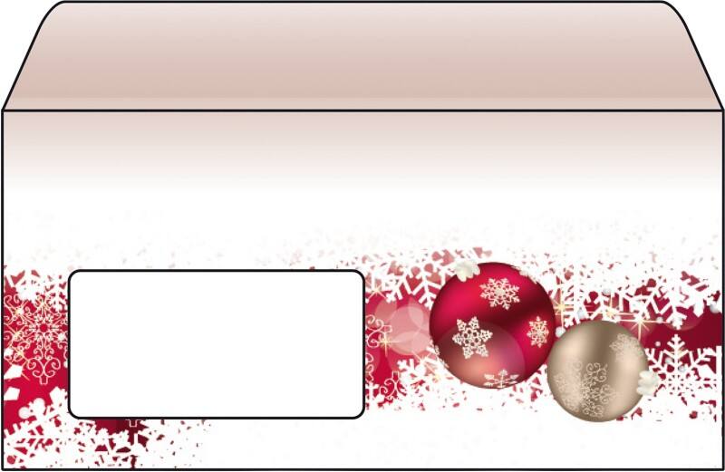 Sigel Envelopes 11 x 22 cm Brown, Red Pack of 50