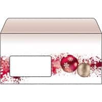 Sigel Envelopes 11 x 22 cm Brown, Red Pack of 50