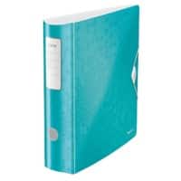 Leitz 180° Active WOW Lever Arch File A4 82 mm Ice Blue 2 ring 1106 Polyfoam Portrait