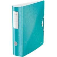 Leitz 180° Active WOW Lever Arch File A4 82 mm Ice Blue 2 ring 1106 Polyfoam Portrait Recycled 60%