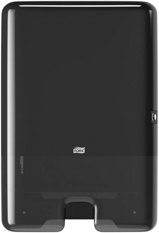 Tork Xpress 552008 H2 Paper Hand Towel Dispenser Plastic Lockable Manual Black
