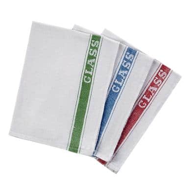 Cleaning Cloths Glass Assorted 30 x 20 cm Pack of 10