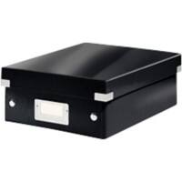 Leitz Click & Store WOW Small Organiser Box Laminated Cardboard Black 220 x 282 x 100 mm
