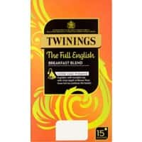 Twinings Full English Tea Bags Breakfast Blend Pack of 15