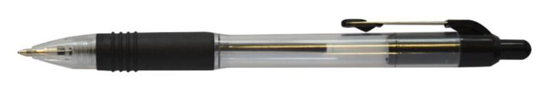 Zebra Z-Grip Retractable Ballpoint Pen Black 0.6 mm Medium Ballpoint Refillable Pack of 12