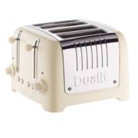 Dualit Toaster 4 Slices Stainless Steel Lite 2000W Gloss Cream